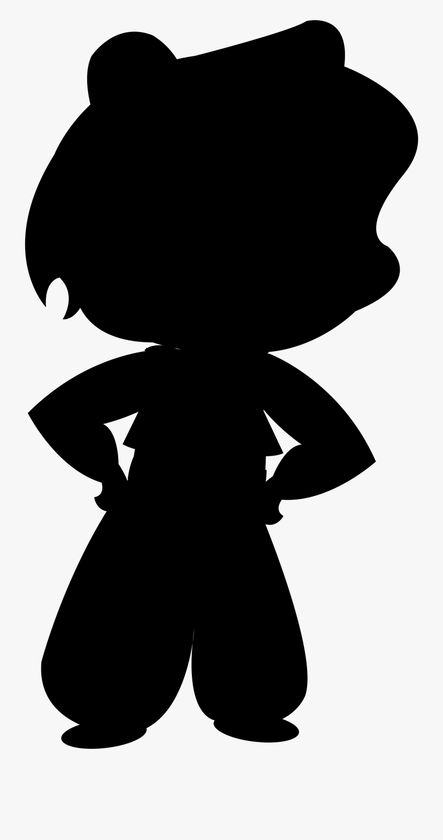 Silhouette Black Character Fiction Free Clipart Hd - Illustration, Transparent Clipart