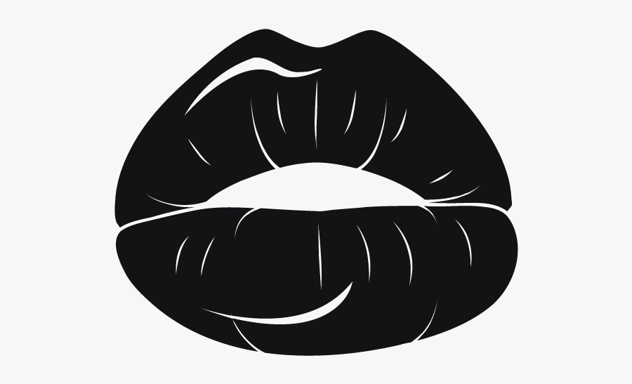 Thumb Image - Bouche Noir Et Blanc, Transparent Clipart