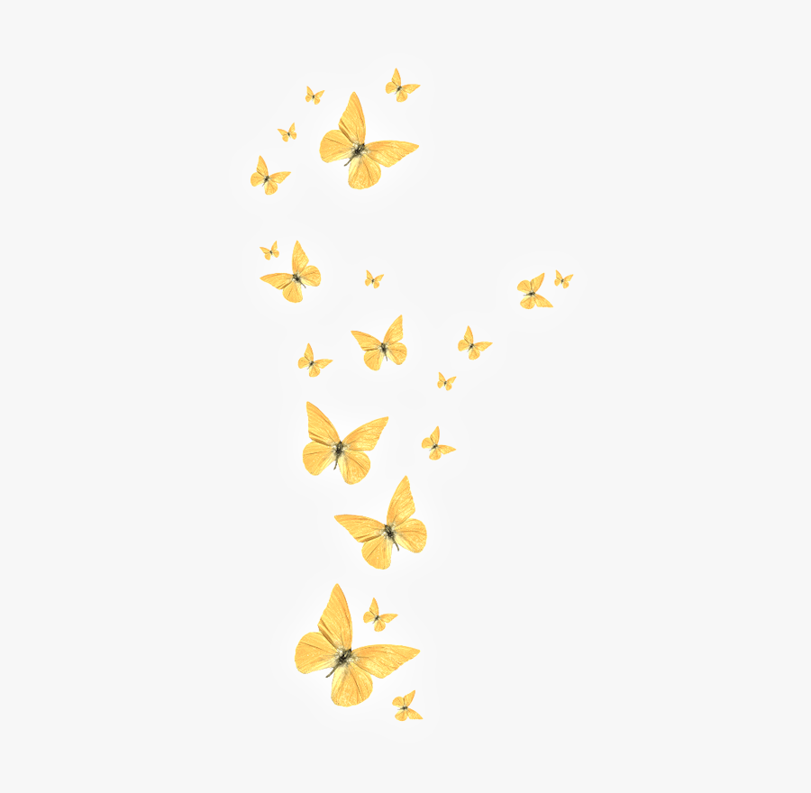 Transparent Gold Butterfly Png - Gold Butter Fly Png, Transparent Clipart