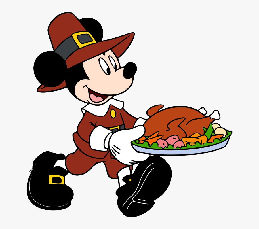 Mickey Minnie Mouse Thanksgiving, Transparent Clipart