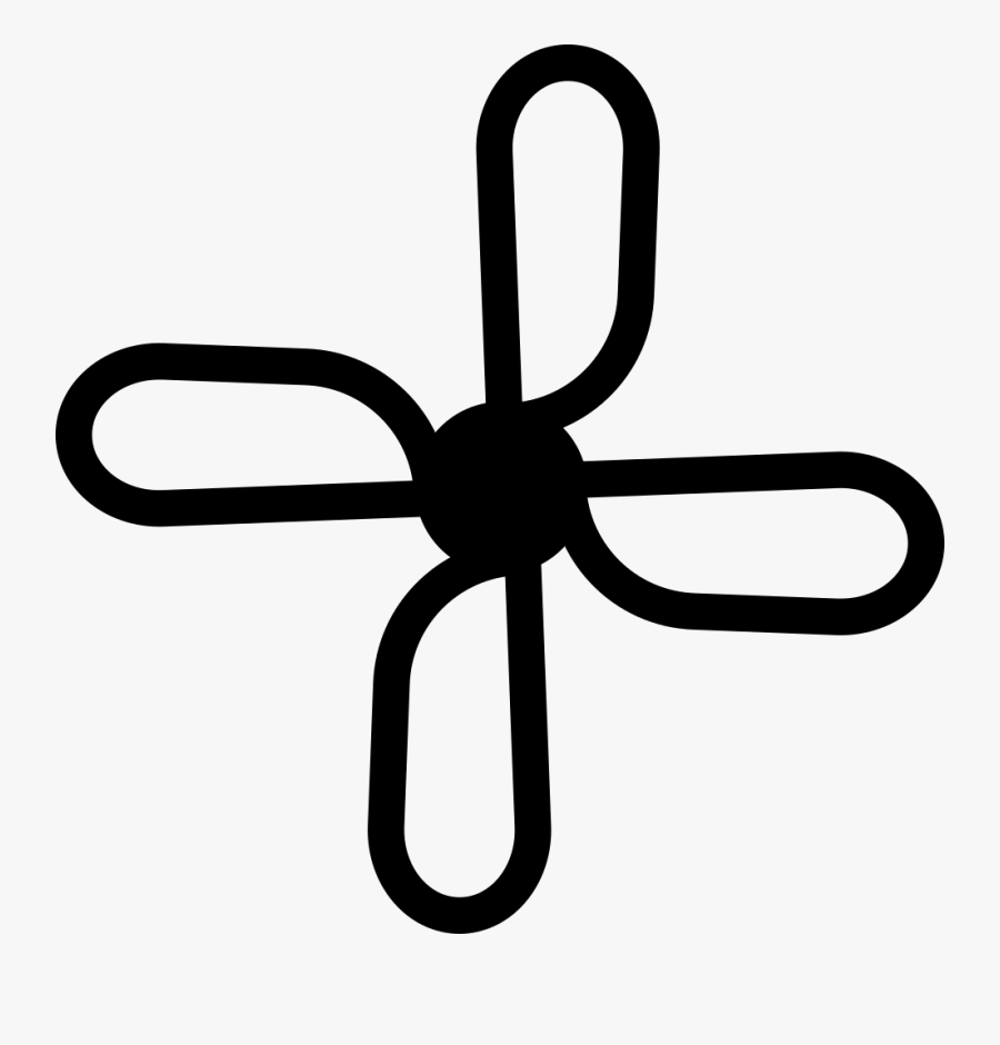 Ceiling Fan Icon Vector, Transparent Clipart