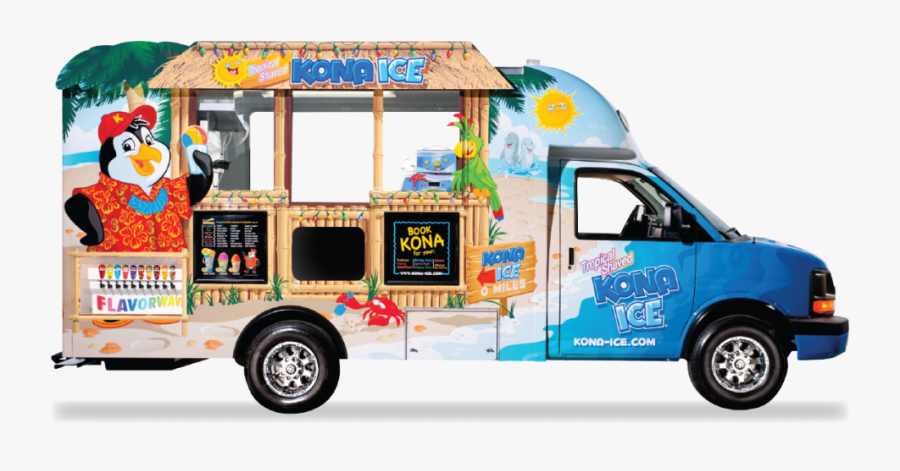 Kona Ice Of Mid Peninsula - Kona Ice Food Truck, Transparent Clipart