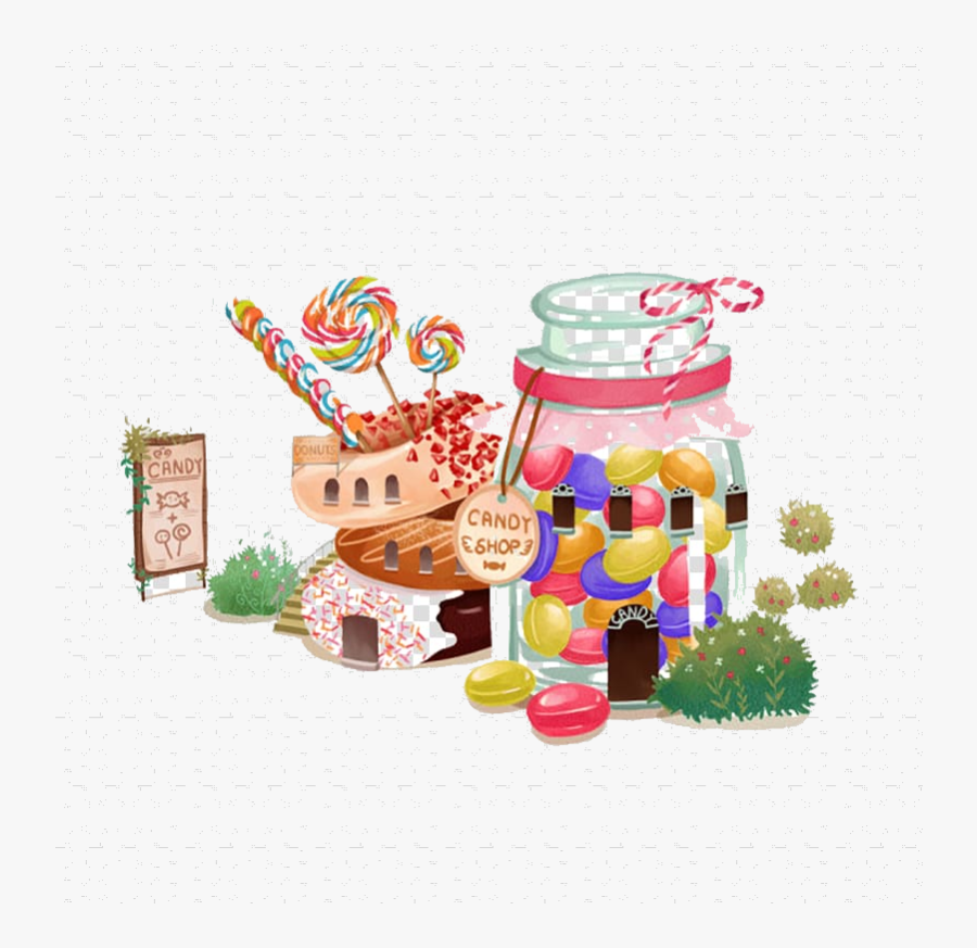 Jar Of Candy Hansel And Gretel Watercolor Painting - Hansel And Gretel Png, Transparent Clipart