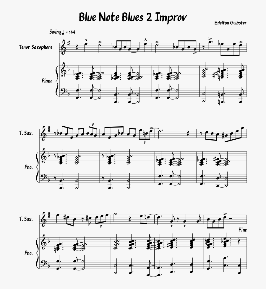 Transparent Blue Music Note Png - Easy Bonetrousle Sheet Music, Transparent Clipart