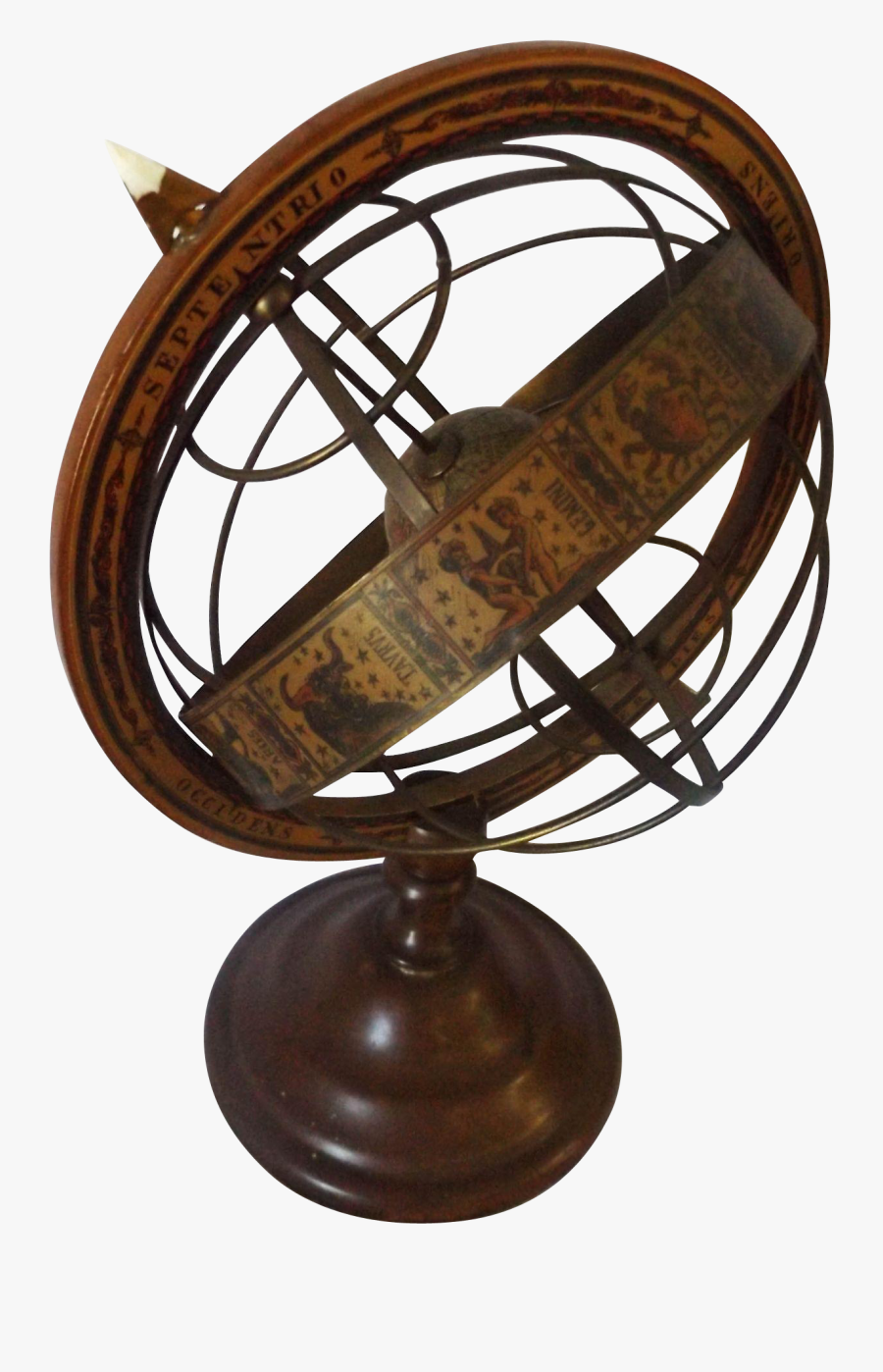 Clip Art Mid Century Italian Astral - Old World Globe, Transparent Clipart
