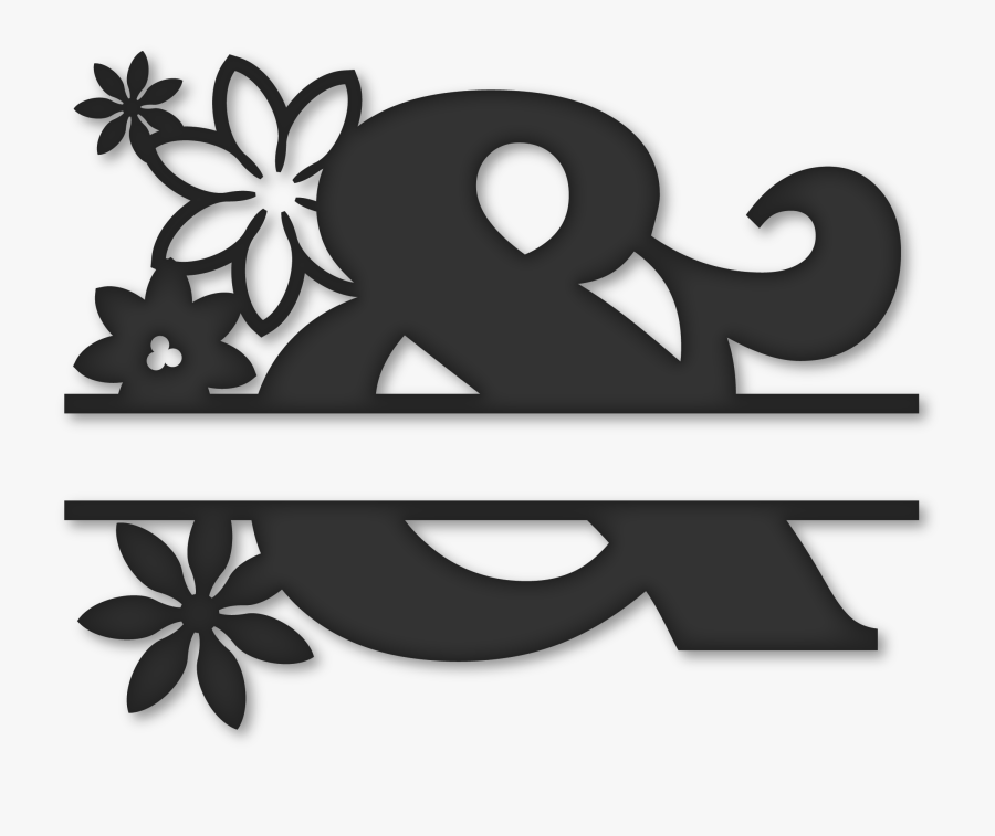 Split Ampersand Png, Transparent Clipart