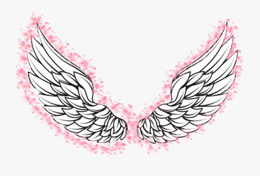 #angelwings #angel #pink #pinkwings #love #heaven #halo - Angel Wings Png Vector, Transparent Clipart