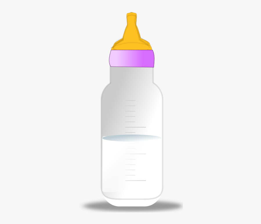 Baby Milk Bottle - Kids Milk Bottle Png, Transparent Clipart