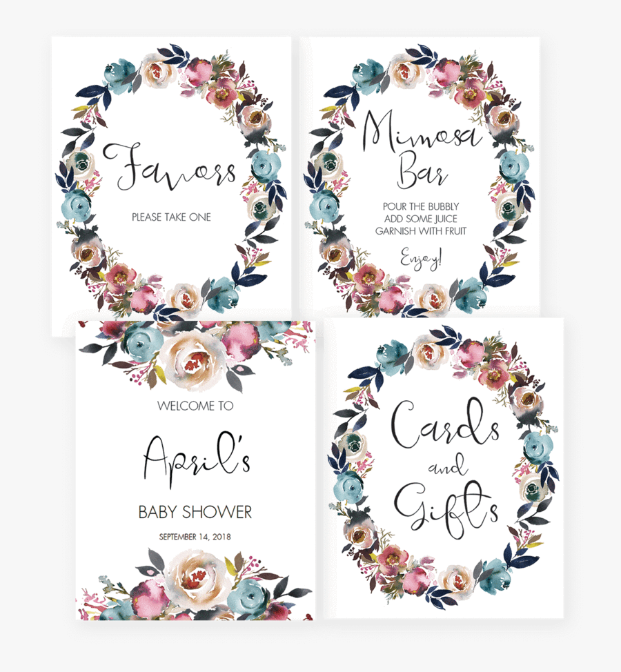 Boho Clipart Baby For - Free Printable Mimosa Sign, Transparent Clipart