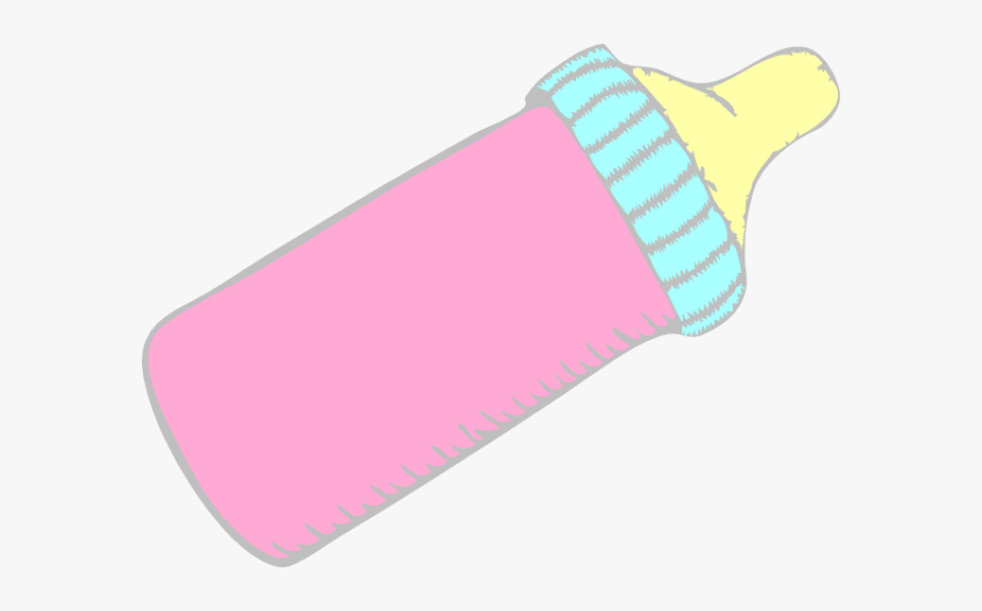 Bottle Clipart Baby Girl - Cartoon Pink Baby Bottles, Transparent Clipart