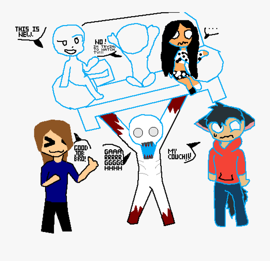 The Friend That Hate People On There Couch - Clip Art, Transparent Clipart