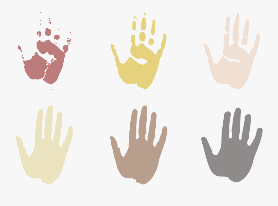 Hand Prints Clipart, Vector Clip Art Online, Royalty - Hand Clip Art, Transparent Clipart