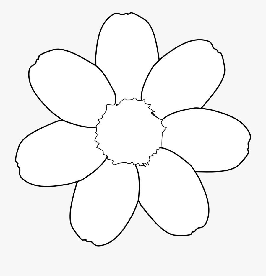 Black And White Flower Clip Art, Flowers Black And - Clip Art, Transparent Clipart