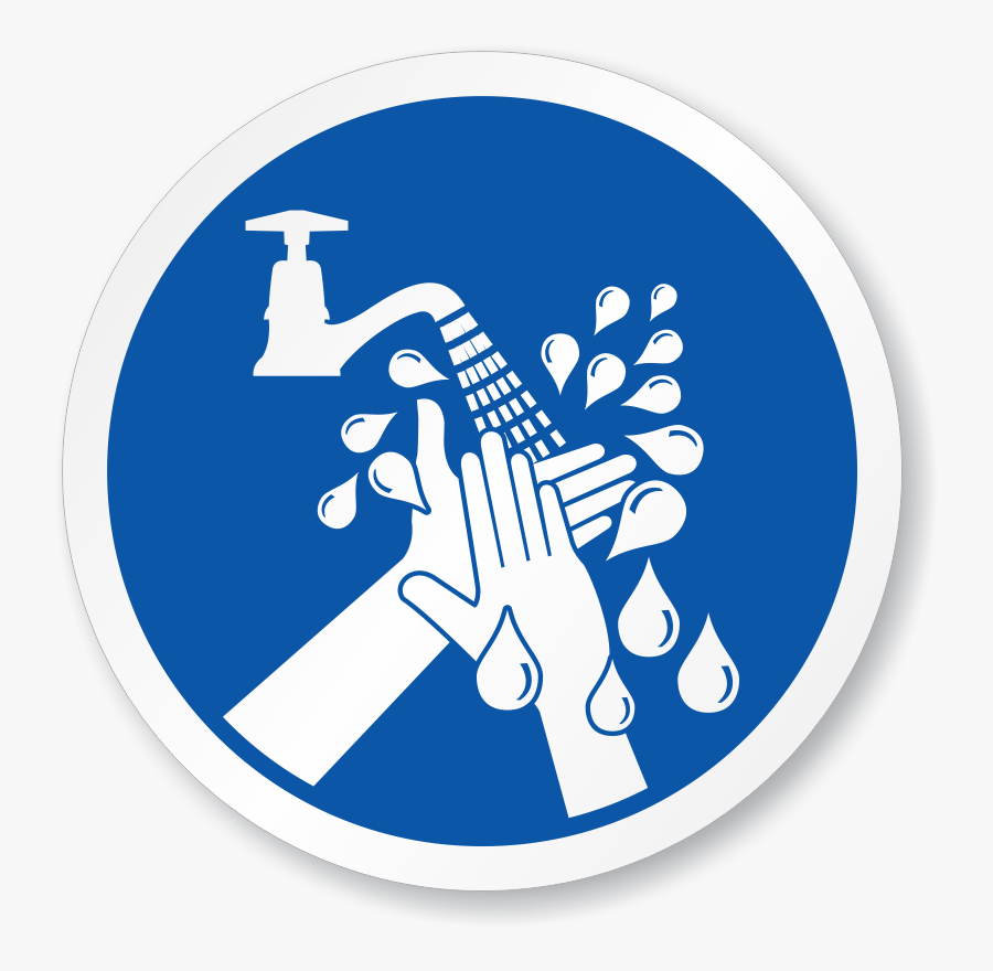 Wash Hands Signs - Hand Washing Icon, Transparent Clipart