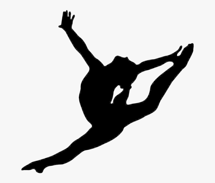 Bring A Friend Week - Gymnast Silhouette, Transparent Clipart