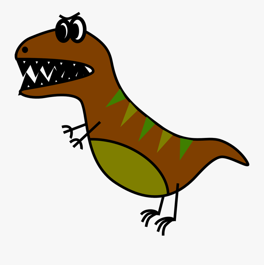 T Rex Cartoon Drawing Easy, Transparent Clipart