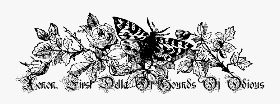 Vintage Black And White Flower Clip Art Clip Art Designs - Black And White Vintage Clip Art Flowers, Transparent Clipart