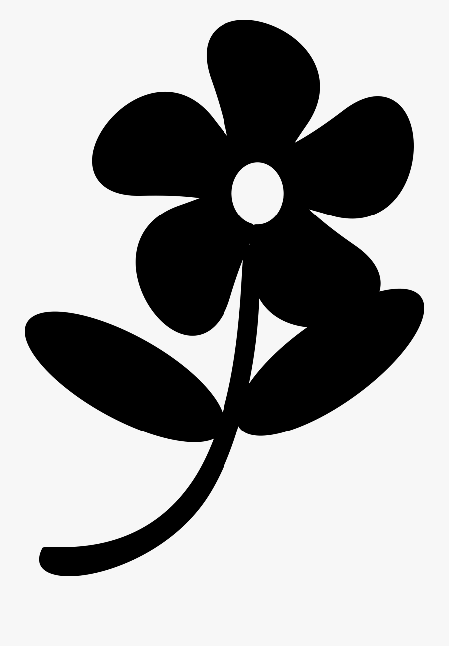 Free Black Flower Cliparts - Black Flower Clip Art, Transparent Clipart
