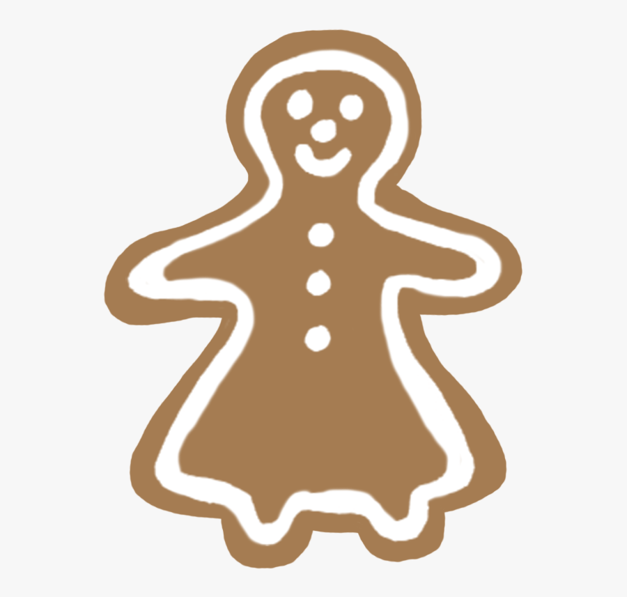 Gingerbread Woman - Illustration, Transparent Clipart