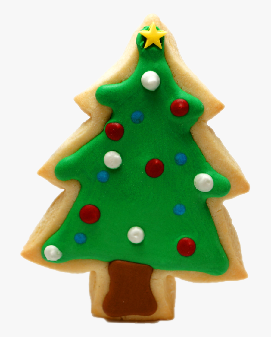 Christmas Tree Clipart Gingerbread - Christmas Tree Cookie Transparent Background, Transparent Clipart