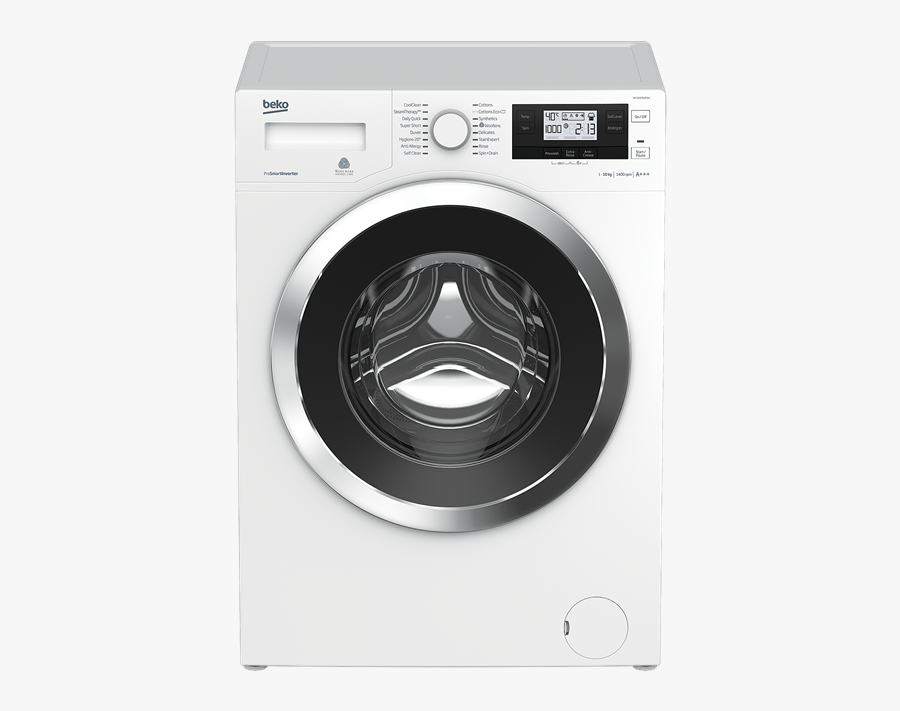 Washing Machine Pictures - Beko 10kg Washing Machine, Transparent Clipart