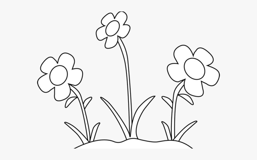 Flowers Clipart Images Black And White, Transparent Clipart