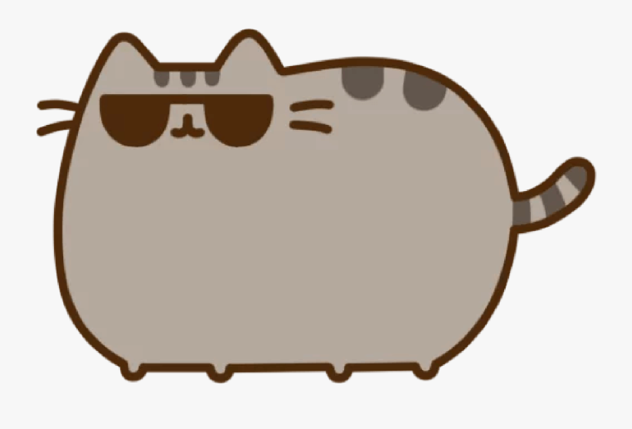 T Rex Clipart With Sun Glasses - Pusheen Cat With Glasses, Transparent Clipart