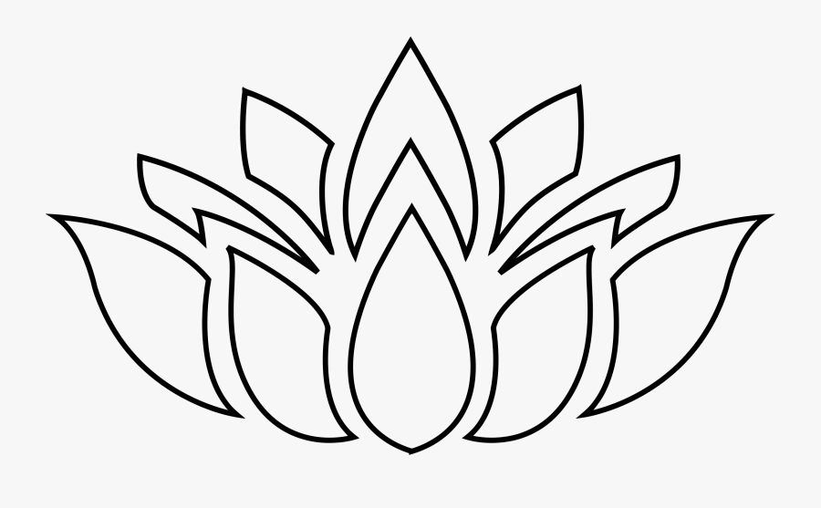 Lotus Clipart Silhouette - Lotus Flower Silhouette Png, Transparent Clipart