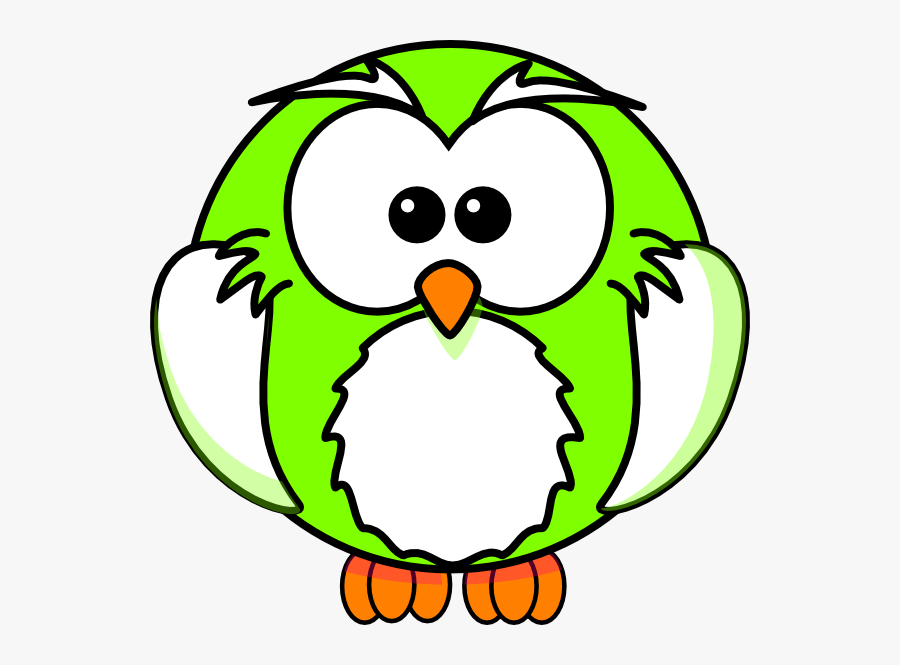 How To Set Use Light Green Owl Icon Png - Line Drawing Cartoon Animal, Transparent Clipart