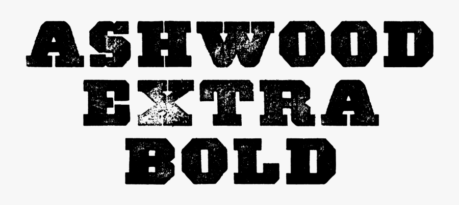 Bold Western Font, Transparent Clipart