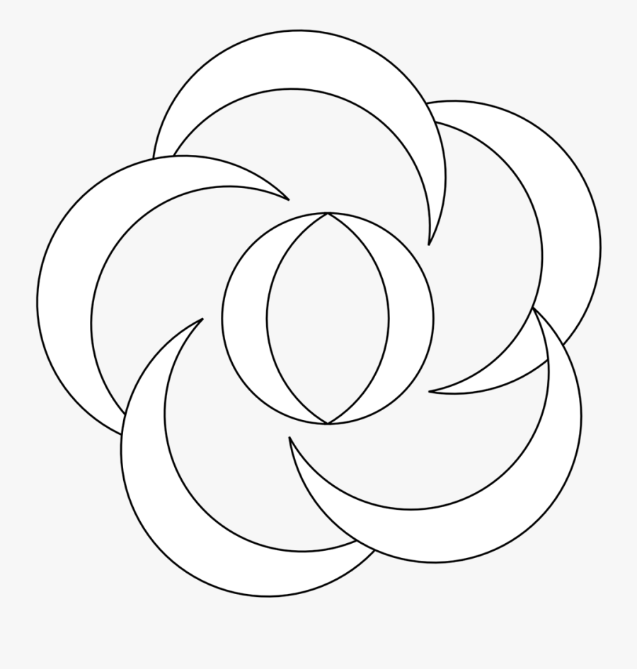 Black And White Flower Clip Art, Flowers Black And - Dina Flower, Transparent Clipart