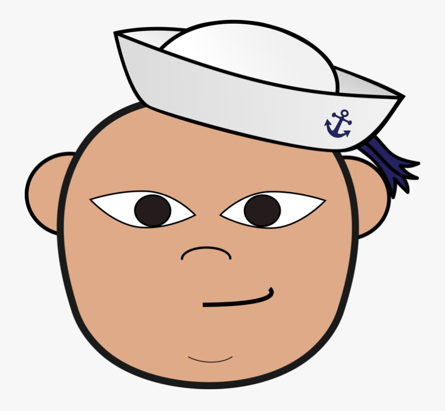 Sailor, Clip-art, Head, Nautical, Navy, Clip Art - Sailor Head, Transparent Clipart