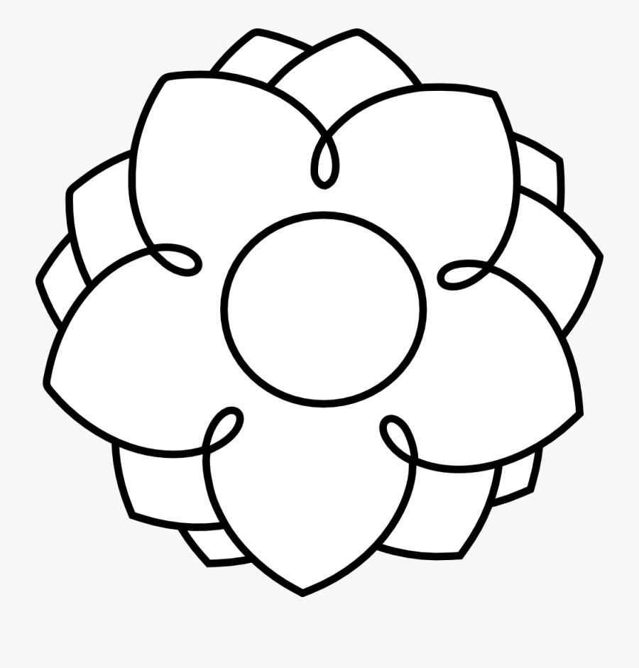 Flowers Clipart Black And White - Clip Art, Transparent Clipart