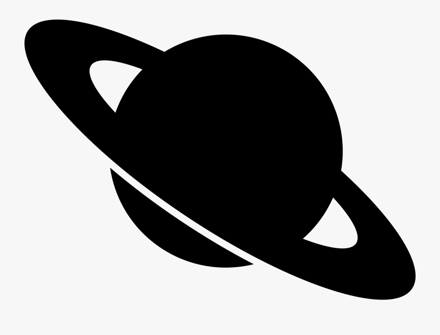 Clip Art Download Computer Icons Solar - Saturn Clipart Black And White, Transparent Clipart