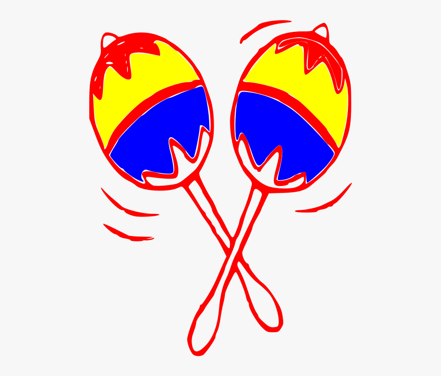 Maracas - Arpa Cuatro Y Maracas Para Colorear, Transparent Clipart