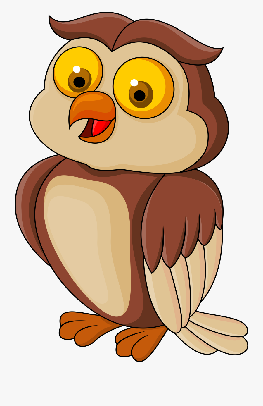 Clip Art D Orig Dibujos - รูป นก ฮูก การ์ตูน, Transparent Clipart