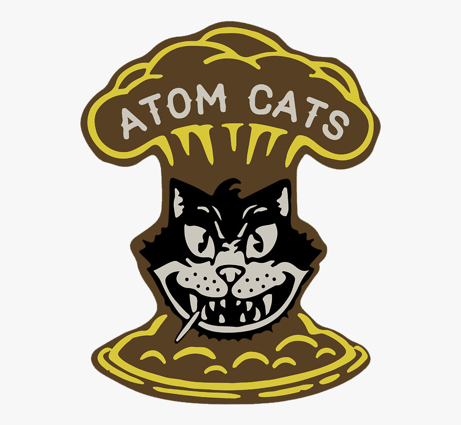 Atom Cats - Fallout 4 Atom Cats Logo, Transparent Clipart