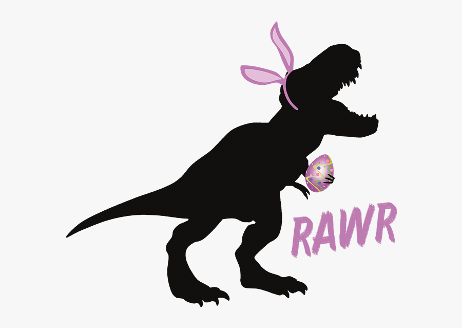 Dinosaur With Bunny Ears, Transparent Clipart