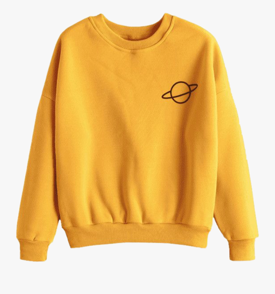 Planets Clipart Yellow Planet - Zaful Sweatshirt Womens, Transparent Clipart