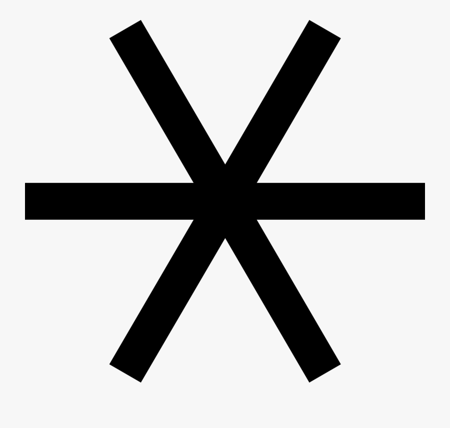 Asterisk Symbol, Transparent Clipart