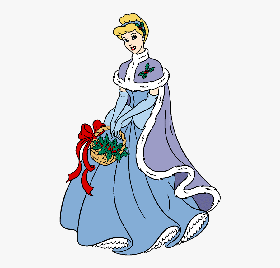 Christmas Disney Cinderella Clipart Transparent Png - Disney Princess Cinderella Christmas, Transparent Clipart