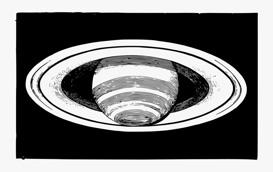 Drawing Of Saturn - Circle, Transparent Clipart