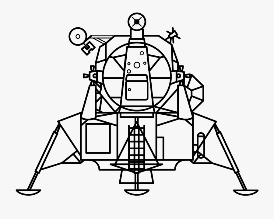 Apollo Lunar Module Clipart - Apollo Lunar Module Drawings, Transparent Clipart