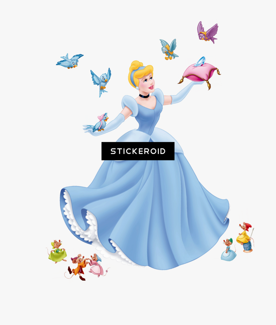 65x85cm Disney Princess Cinderella Sticker Wall Decoration - Transparent Background Cinderella Png, Transparent Clipart