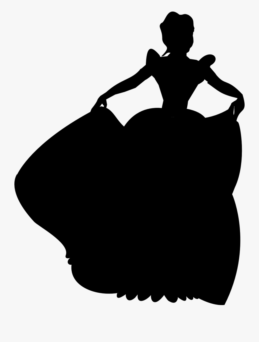 12 Cinderella Silhouette Digital Clipart Images Clipart - Pink Princess Silhouette Png, Transparent Clipart