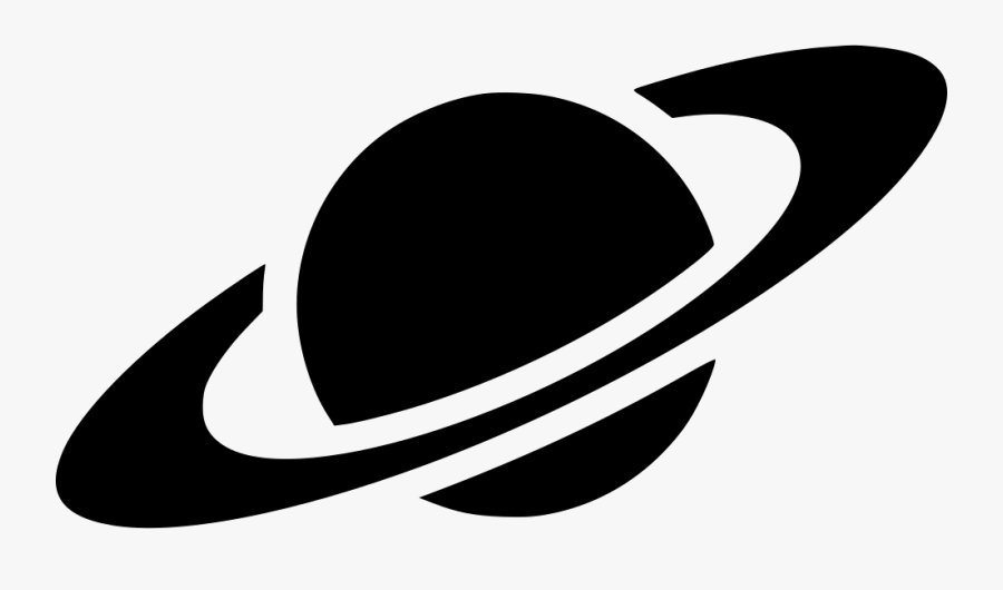 Black And Art,symbol - Saturn Svg Free, Transparent Clipart