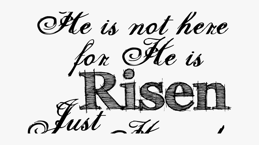 Transparent He Is Risen Scriptures, Transparent Clipart