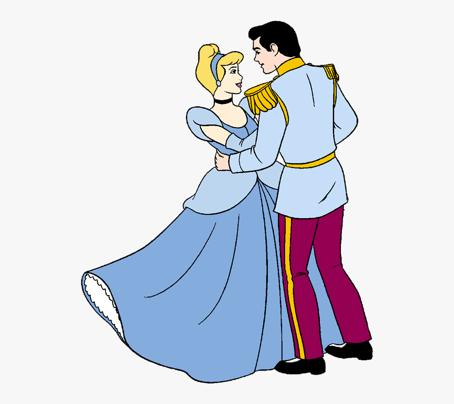Cinderella And Prince Charming Clip Art Disney Clip - Prince Charming And Cinderella Dancing, Transparent Clipart