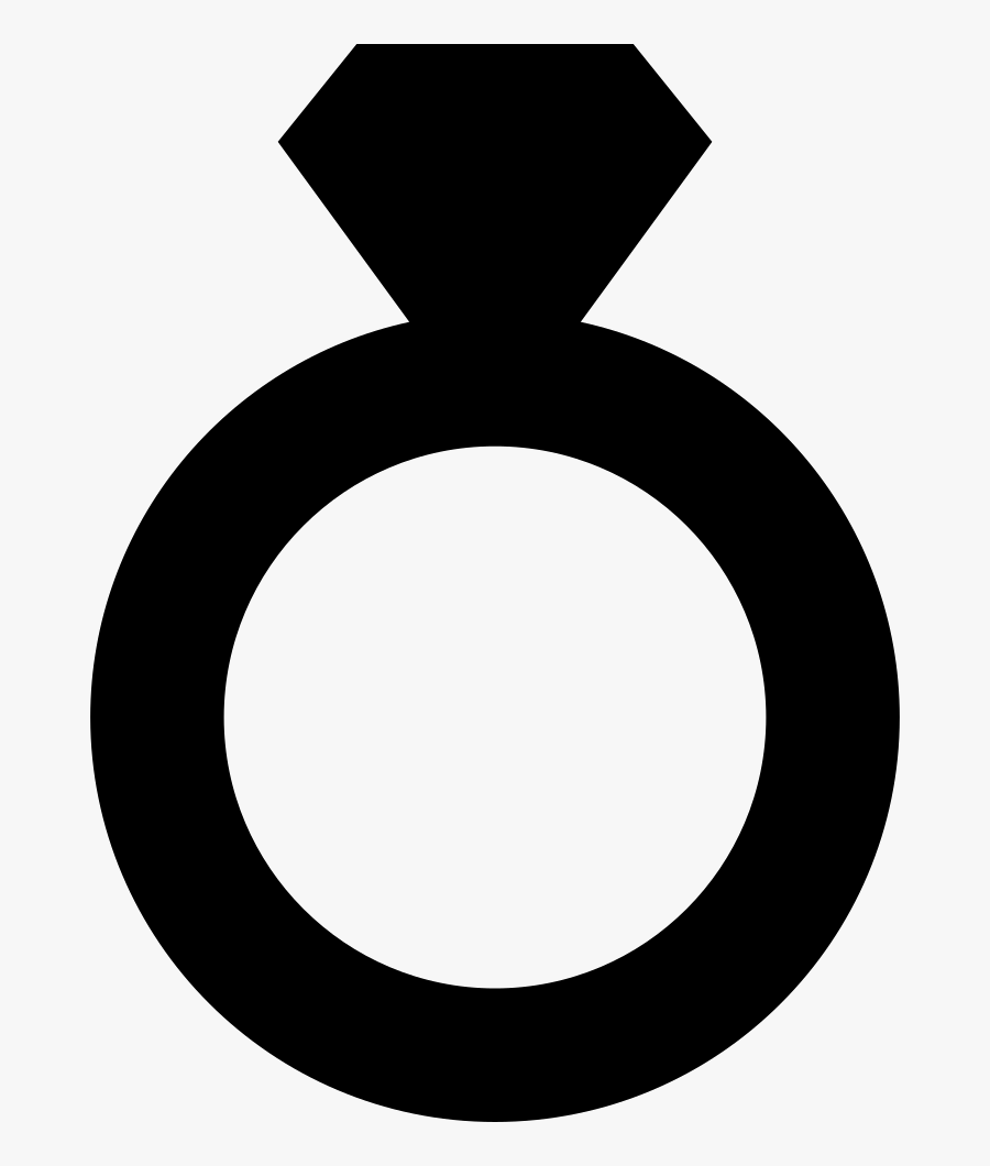 Diamond Silhouette At Getdrawings - Engagement Ring Silhouette, Transparent Clipart