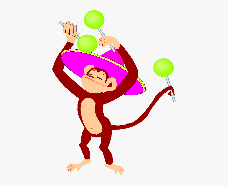 Macaco Tocando Maracas Clipart , Png Download - Monitos Con Bananas Gif, Transparent Clipart